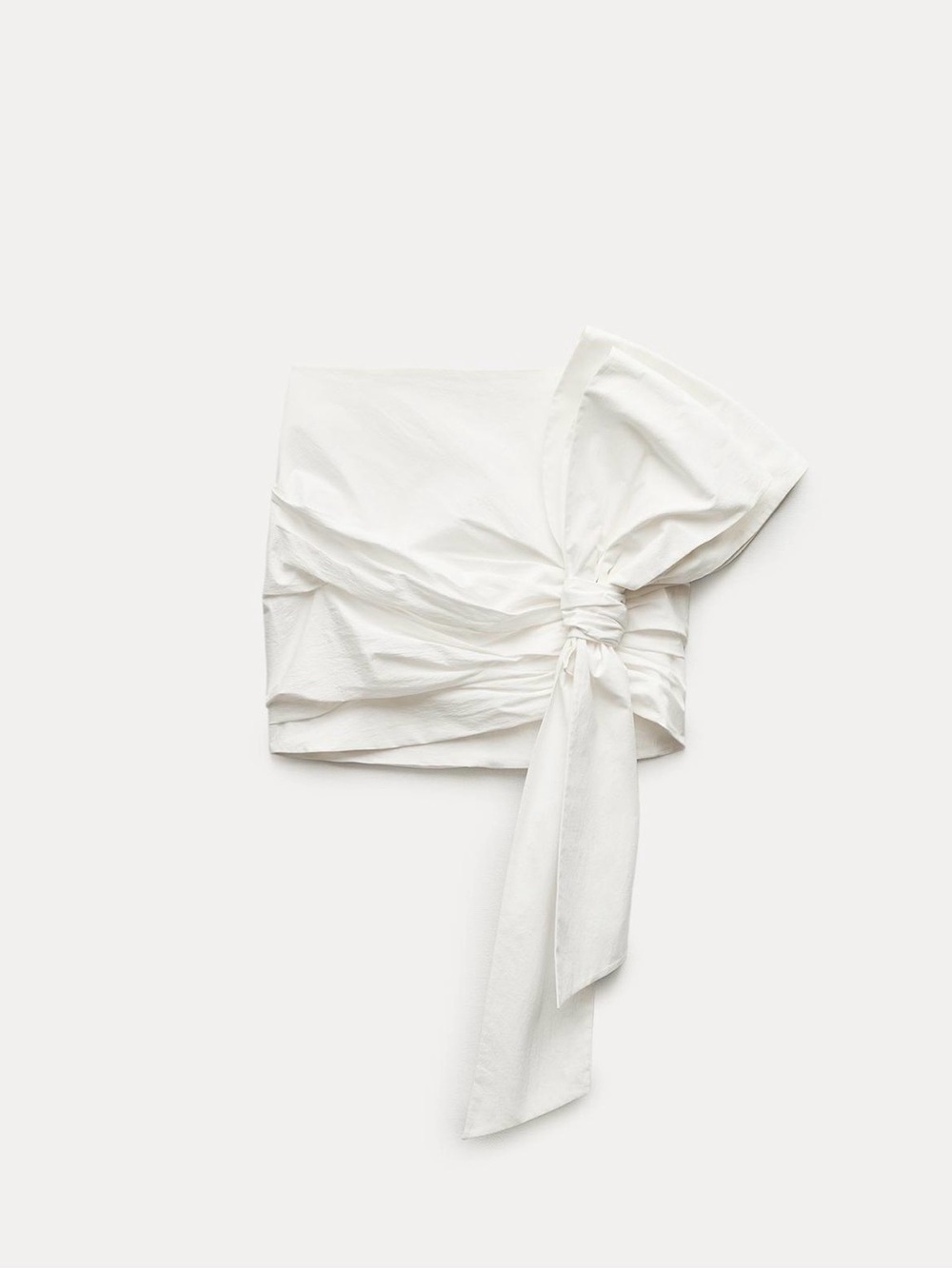 Zara knotted Mini Skirt with Dramatic bow